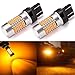 ENDPAGE 7443 7440 992 T20 LED Bulb 2-pack, Amber Yellow, Extremely Bright, 54-SMD with Projector Lens, 12-24V, Works as Turn Signal Blinker Lights
