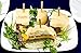 Gmark Natural Birch Wood Sandwich Picks, 3.5 Inch 750 per Pack, Biodegradable Wooden Food Picks (750pcs/box) GM1065