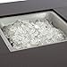 Gas Outdoor Fire Pit Table with Hammered-Antique-Bronze Finish and Fire Pit Cover Included