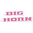 Bighorn Tailgate Emblem Inlay Decal Stickers - 2019-2025 Ram Bighorn (All Except Classic) - (Color: Hot Pink)