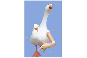 Fun Animal And Pet Retro Poster Happy Dancing Ducks bedroom canvas posters, hall wall art, bathroom canvas posters, home post