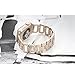 Secbolt Bling Bands Compatible with Apple Watch Band 38mm 40mm 41mm iWatch SE Series 8 7 6 5 4 3 2 1 Women Dressy Jewelry D-link Stainless Steel Wristband Strap, Champagne Gold