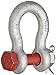 Crosby 1019471 Carbon Steel G-2130 Bolt Type Anchor Shackle, Galvanized, 1-1/2 Ton Working Load Limit, 7/16