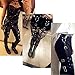 AOTENG STAR Womens Leather Adjustable Body Harness Punk Leg for Party Cosplay Black