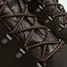 Miscly Round Boot Laces [1 Pair] Heavy Duty and Durable Shoelaces for Boots, Work Boots & Hiking Shoes (Black/Brown, 45 inches (114 cm))