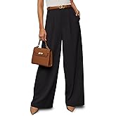 NIMIN Women Wide Leg Palazzo Pants High Waisted Business Casual Pants Dressy Loose Work Trousers 2025 Summer Slacks