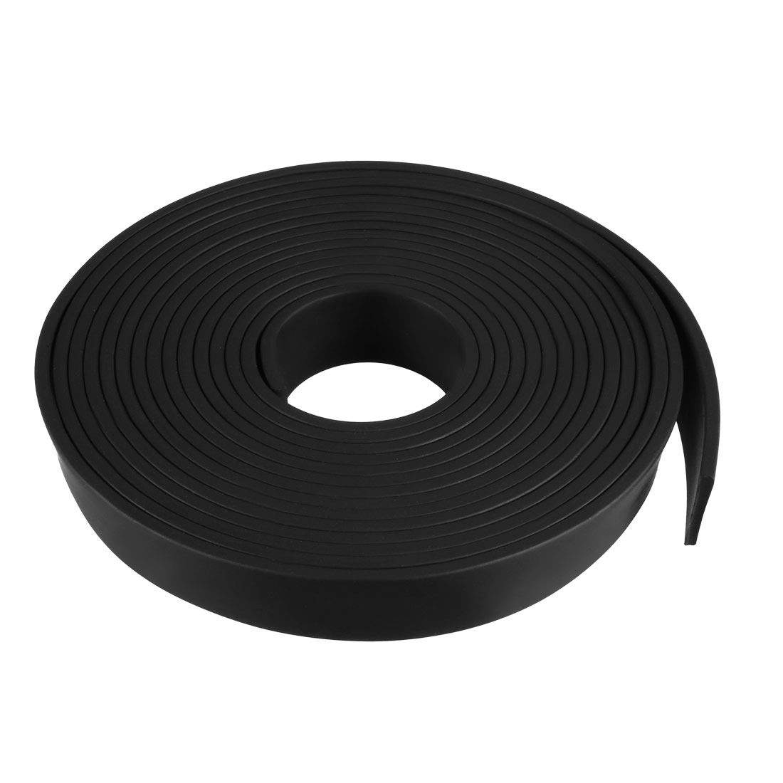 sourcing map Solid Rectangle Rubber Seal Strip 15mm Wide 2mm Thick, 3 Meters Long Black