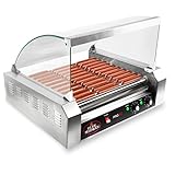 Olde Midway ROLL-PRO30-CVR Grill Cooker Machine, 24.3 x 21.9 x 14.2 inches, gray