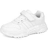 DVTENI Unisex-Child White Boys Girls Shoes Antiskid Tennis Sneakers Outdoor Casual Kids Shoes Running Sneakers(Toddler/Little Kid/Big Kid)