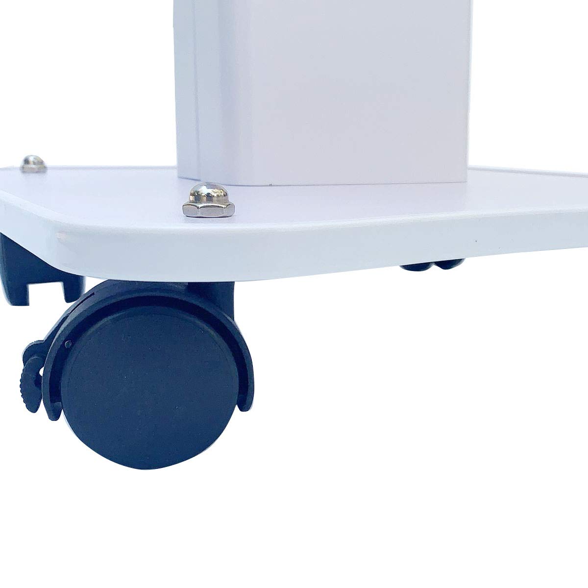Cozyel Beauty Rolling Trolley Cart Equipment Mobile Salon Spa Service Instrument Hairdressing Storage Tray Iron Frame White: Beauty