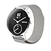 Shangpule Replacement Bands for Withings Nokia Steel HR Tracker, Stainless Steel Metal Bracelet Strap for Withings Nokia Steel HR 40mm/36mm (Milanese Silver, 36mm)