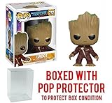 Funko Pop! Guardians of the Galaxy Vol. 2 Toddler Groot #212 Walmart Exclusive Vinyl Figure (Bundled with Pop BOX PROTECTOR CASE)