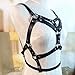 Women's Punk Waist Belt Body Chain Faux Leather Harness Adjustable with Buckles and O-Rings(LB-27)