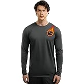 Rahhint Men's Fleece Lined Sweatshirts Alpaca Wool Thermal Shirts for Warmth Midweight Loose Fit Moisture Wicking