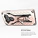 LG V30 Case - Zizo [Static Series] Shockproof [Military Grade Drop Tested] w/ Kickstand [LG V30 Heavy Duty Case] Impact Resistant, Rose Gold/Black