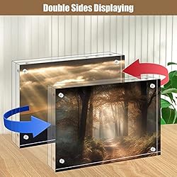 Egofine 8x10 Acrylic Frame, 20mm Thicker Frameless