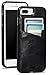 Sena Lugano Wallet, Drop Safe Leather Wallet snap on case for the iPhone 8 Plus & 7 Plus - Black