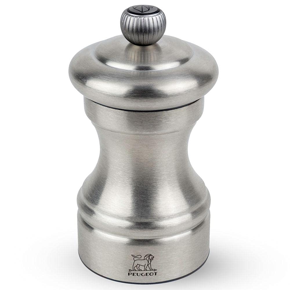 Peugeot Bistro Stainless Steel Pepper Mill 4in, Silver
