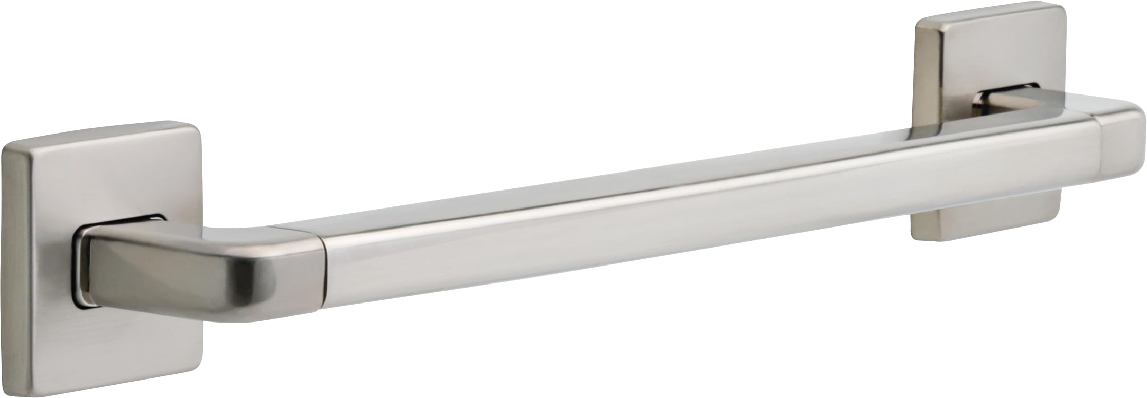 Delta 41918-SS Modern Angular Decorative ADA 18 in. x 1.25 in. Bathroom Hand Rail Handrails Grab Rails, Stainless — image 1
