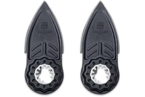 Fein Starlock Finger-Shaped Sanding Pad with Hook & Loop Attachment - Precision Sanding for Tight, Intricate Areas, Protective Backing Plate, 2-Pack - 63806159220