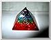 Jet Orgone Pyramid Chakra Protection Pyramid with Quartz Energy Point Reiki Charged Energy Generator Resist Stress, Bring Good Luck and Wealth