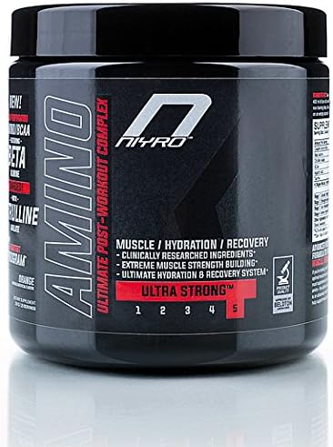 Niyro – Amino Post-Workout - Muscle, Hydration &amp; Recovery – Ultra Strong Supplement (300g Orange)