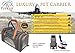 ShamBo Luxury Airline Approved Pet Carrier. Dog Carrier & Cat Carrier Fits Under Seat. Soft Sided Pet Carrier for Small Dogs & Cats. Oxford w/Quality Grade Mesh. 2 Fleece Beds Included.