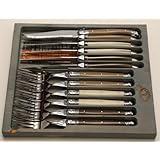 Jean Dubost Laguiole 12-Piece Knife Set, Linen