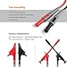 TACKLIFE Electronic Test Leads Kit, Digital Multimeter Leads with Test Extension, Alligator Clips, Retractable Alligator Clips Replaceable Test Meter & Clamp Meter Probes Tips Set of 6 Pieces, METL03