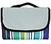 Attmu Beach Picnic Outdoor Blanket Mat, Water-Resistant Outdoor Mat, All-Purpose Mat, Perfect for Picnic, Beach, Traveling, Camping, Hiking - 78 in x 59 in - Blue Stripe