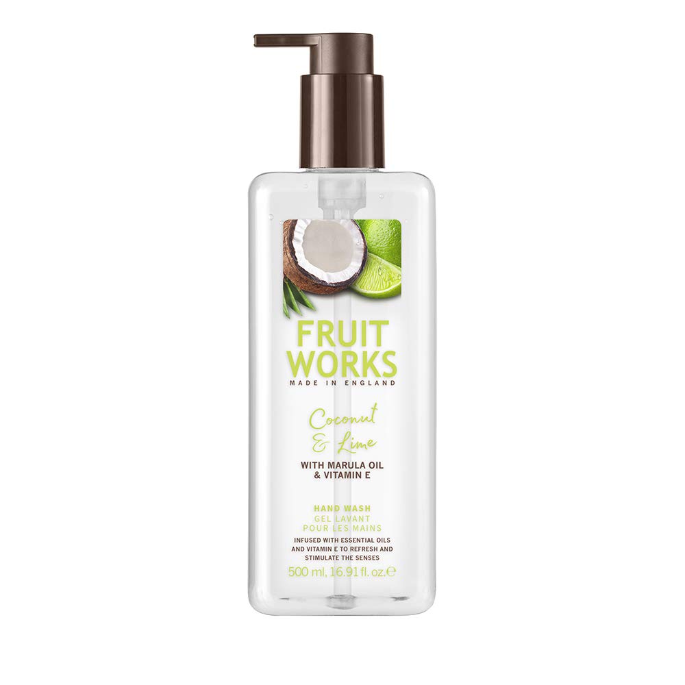 Fruit Works Coconut & Lime Cruelty Free & Vegan Hand Wash with Natural Extracts 1 x 500 ml