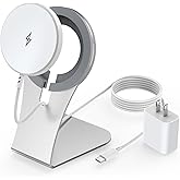 Magnetic Wireless Charger for Apple iPhone 17 Mag Safe Charging,USB-C Charger Block &amp; 6FT 15W Fast Wireless Charging Pad Stand for iPhone 17/17Air/17Pro/17 ProMax/16/16 Plus/15/14/13/12 Series,AirPods