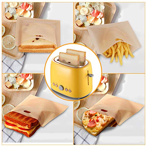 2 Non+Stick+Reusable+Toaster+Bags+Sandwiches