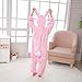 WAFUNNE Kids Rabbit Costume Cosplay Halloween Easter Animal Onesie for Boys Girls Child Pink Bunny XL