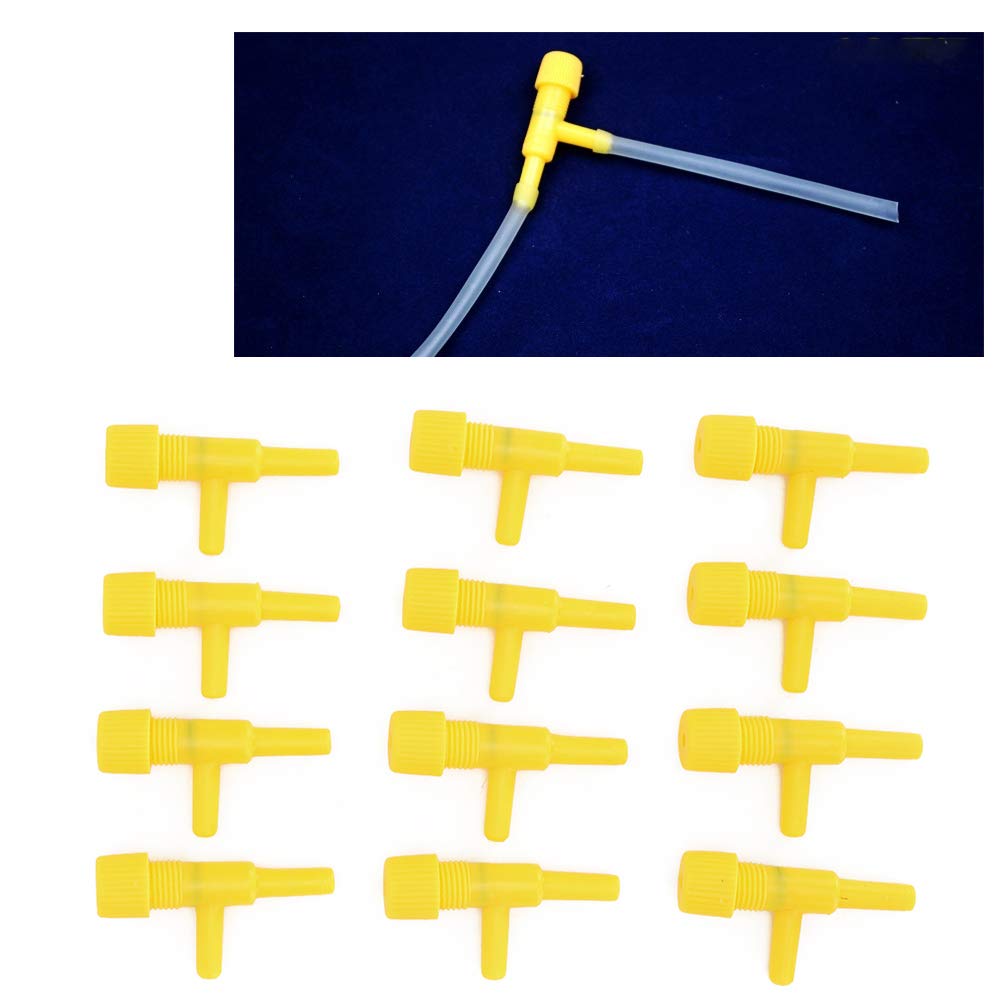 Cikonielf 20PCS Aquarium Air Valve Air Pump Control Valves Aquarium Adjustable Air Switch Valve Regulator for Fish Tank Accessories