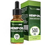 Hemp Oil Drops (500MG) - Premium Seed Extract - Rich in Omega Fatty Acids - Promotes Relaxation - All Natural - 30ML Bottle - One Month Supply - Earth's DNA