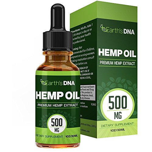Hemp Oil Drops (500MG) - Premium Seed Extract - Rich in Omega Fatty Acids - Promotes Relaxation - All Natural - 30ML Bottle - One Month Supply - Earth's DNA Hemp Oil Drops (500MG) - Premium Seed Extract - Rich in Omega Fatty Acids - Promotes Relaxation - All Natural - 30ML Bottle - One Month Supply - Earth's DNA