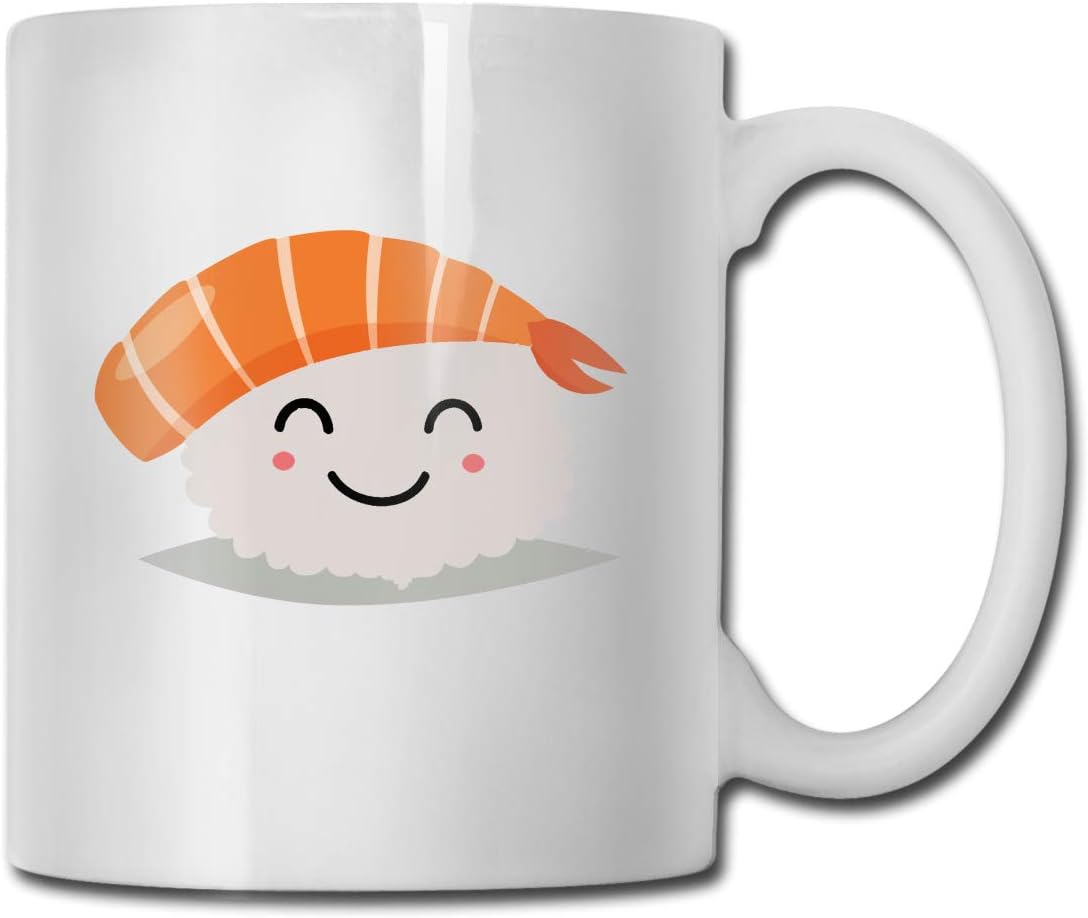 Amazon Com Moyhza Cartoon Cute Sushi Funny Ceramic Coffee Mug 11oz Home Kitchen