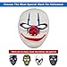 Pegason Halloween Mask LED Costume Mask Light Up for Masquerade Festival Parties El Wire Cosplay Glowing Scary Mask