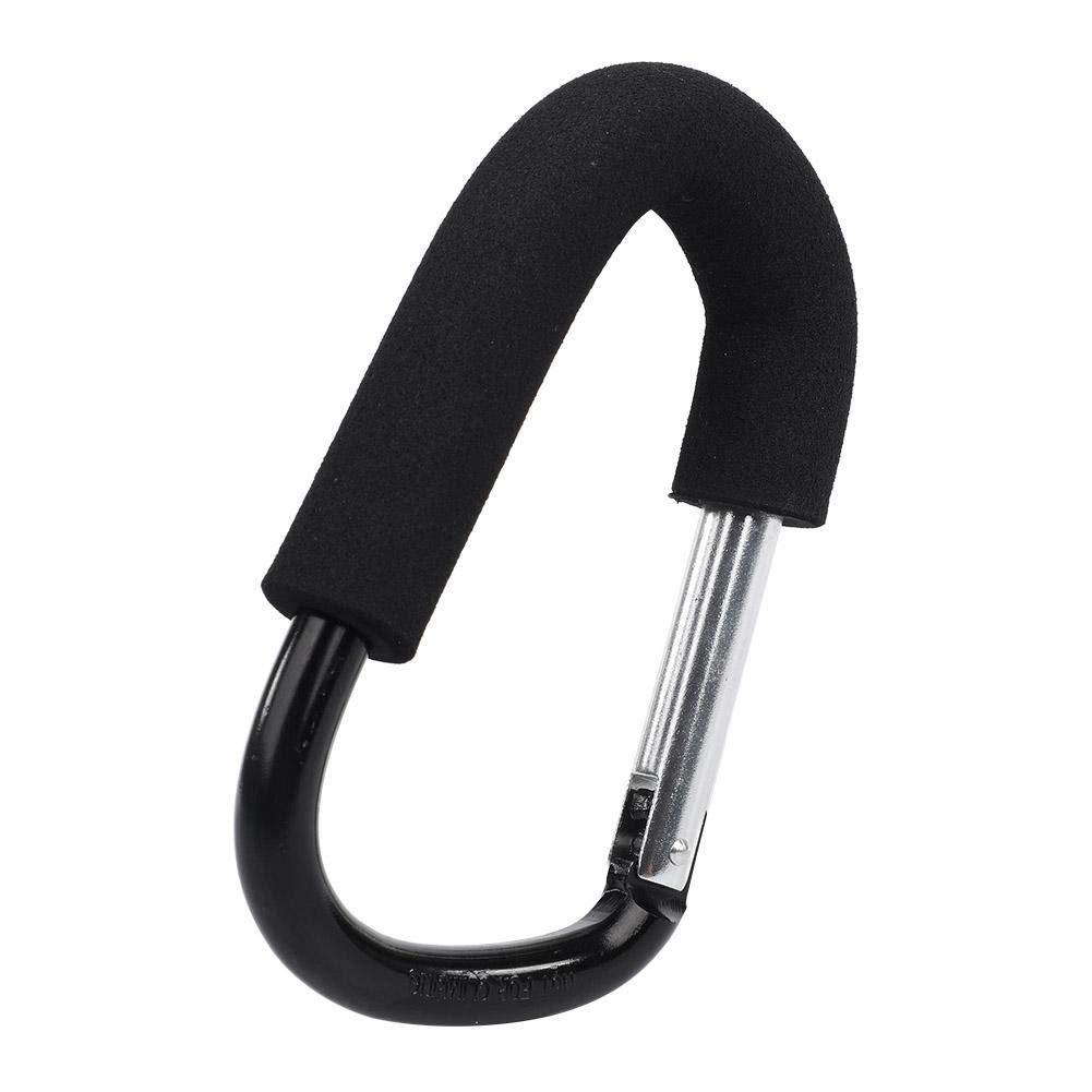 Fdit Stroller Hooks Wheelchair Stroller Pram Carriage Bag Hanger Hook Baby Pushchair Strollers Shopping Bag Clip Buggy Carabiner Diaper Accessories(14 * 8cm)