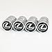 US85 Lexus Logo Emblem Auto Car Wheel Tire Air Valve Caps Stem Cover Cover Accessories Decoration Birthday Gift (Silver Chrome)