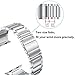 LDFAS Compatible for Apple Watch Band 49mm 45mm 44mm, Solid Stainless Steel Metal Link Bracelet for iWatch Strap Compatible for Apple Watch Ultra/SE Series 8/7/6/5 Band, Silver