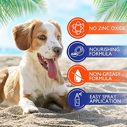 EBPP Dog Sun Skin Protector Spray Safe for All Breeds with No Zinc