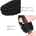 3 Pack Spring Twist Ombre Colors Crochet Braids Synthetic Braiding Hair Extensions 8 Inches 50 Strands/pieces (8 INCHES, Black)