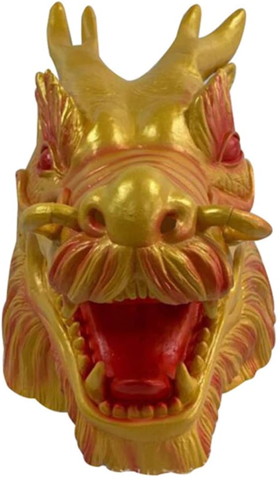 HANYF Faucet Mask, Halloween Mask, Chinese Dragon Mask, Cosplay Party Animal Headgear