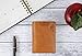 SERMAN BRANDS RFID Blocking Bifold Slim Genuine Leather Minimalist Front Pocket Wallets for Men Money Clip (Dark Caramel 3.0)