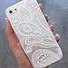 iPhone 6S+, Shensee For iPhone 6S Plus Clear Henna White Floral Flower Plastic Case Cover Skin [For 5.5 inch, Iphone 6S+]