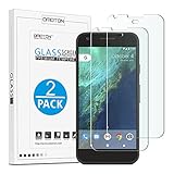 Google Pixel XL Screen Protector, [2 Pack] OMOTON [Tempered Glass] Screen Protector [Scratch Proof] [2.5D Rounded Edge] [Anti-Bubble] [High Definition] for Google Pixel XL [5.5 Inch] (2016 Released)