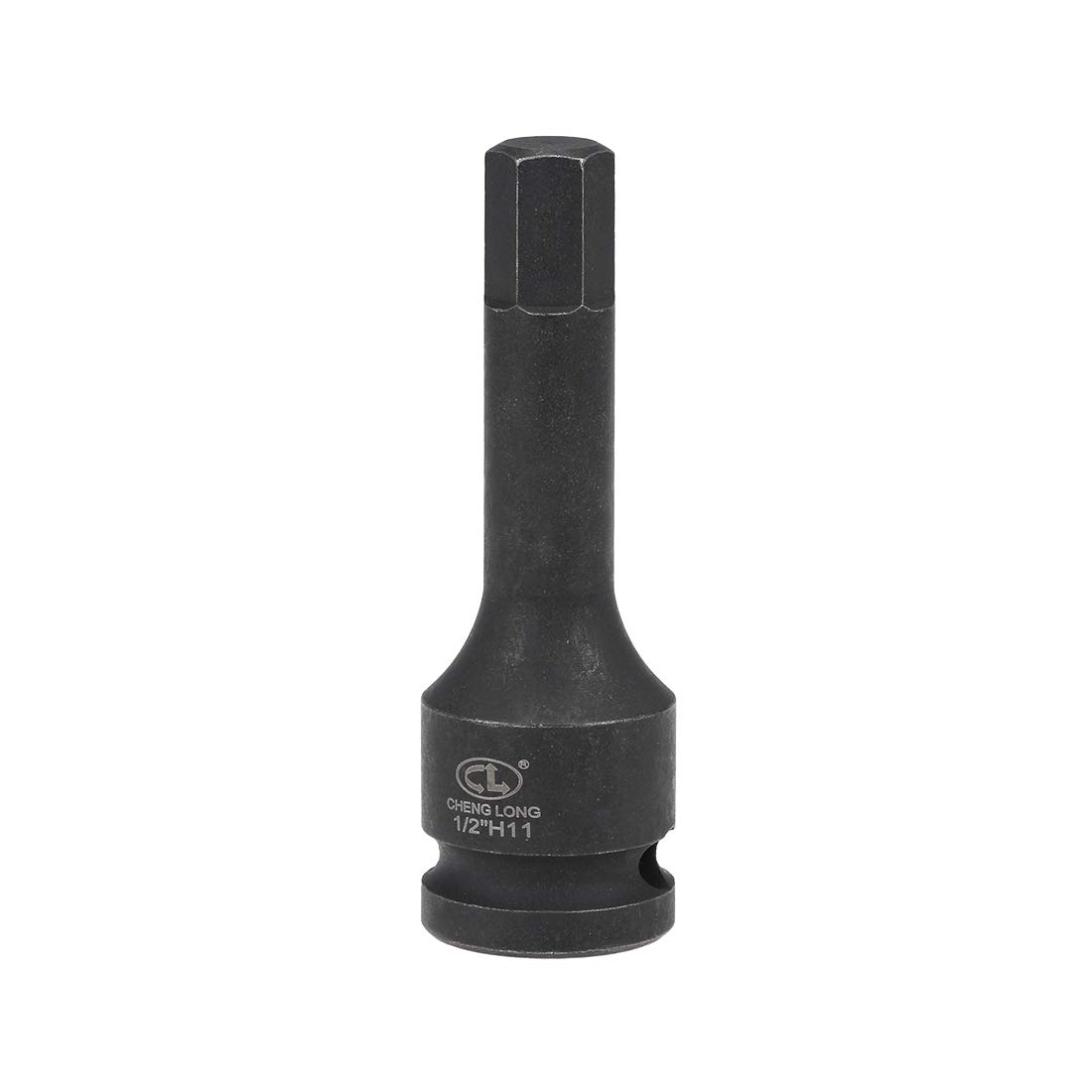 sourcing map 1/2" Drive x H11 (11mm) Impact Hex Bit Socket, Metric 3" Length, Cr-Mo Steel
