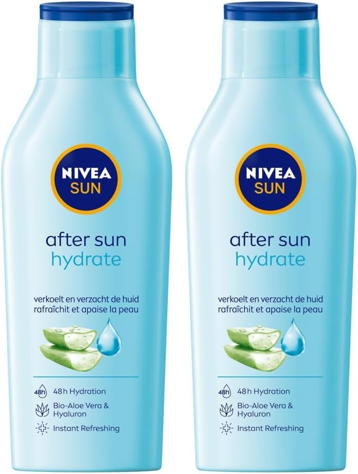 NIVEA SUN After Sun Moisturising Soothing Lotion 400 ml Pack of 2